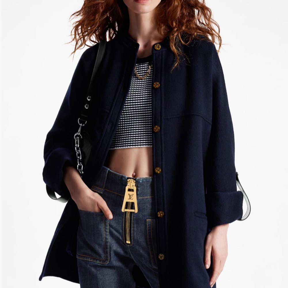 Louis Vuitton Women's Cashmere Navy Jacket